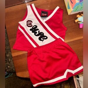 Kids gamecock cheer outfit